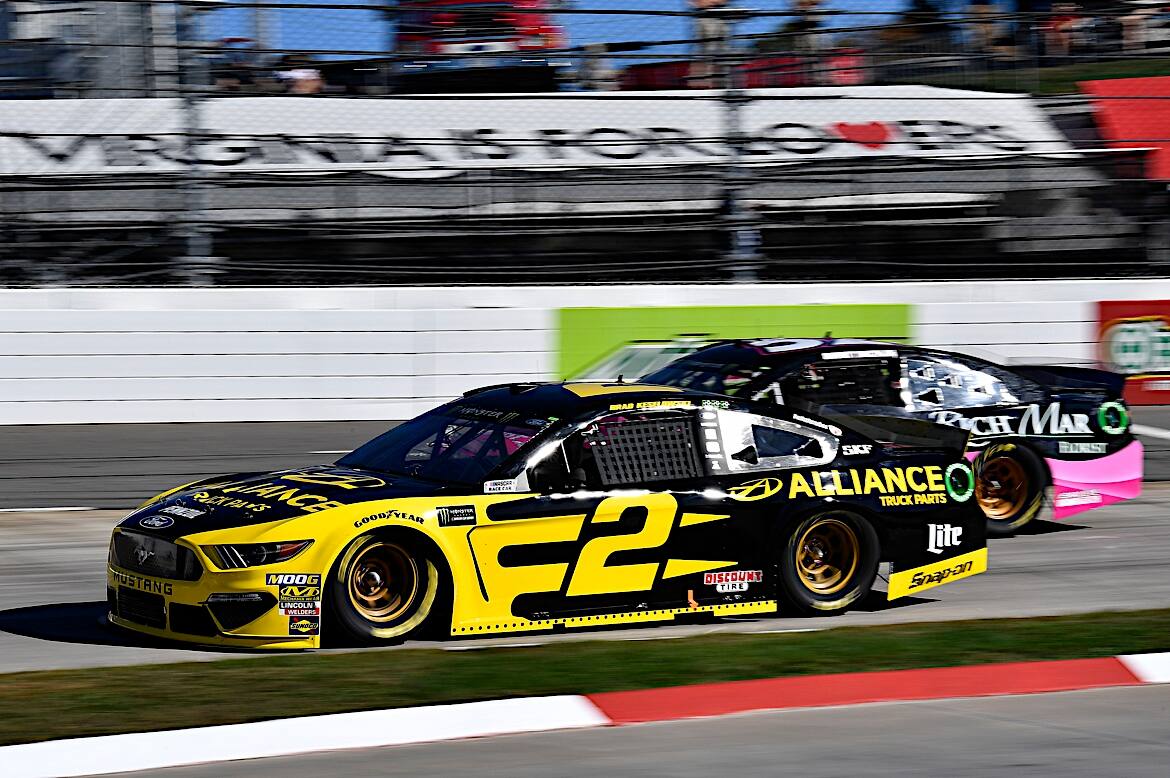 Team Penske's Brad Keselowski led the Mustang drivers at Martinsville with a third-place finish. Team Penske's Brad Keselowski led the Mustang drivers at Martinsville with a third-place finish.